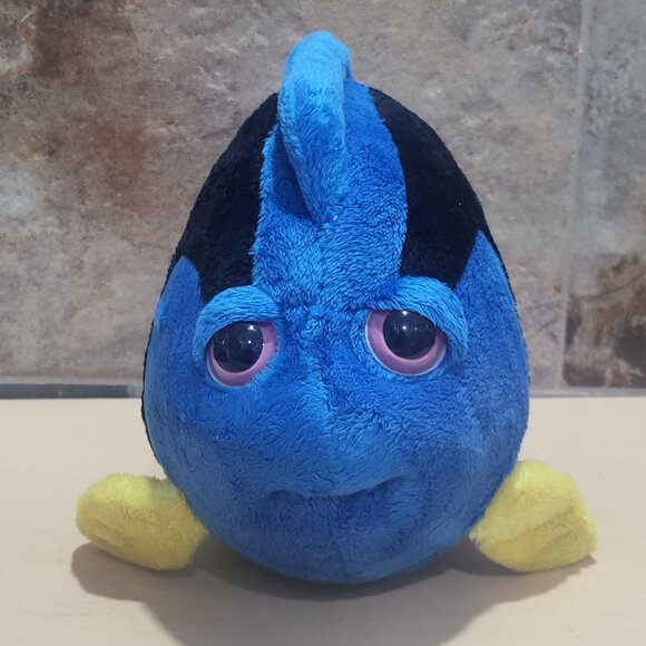Petting Zoo Bright Eyes Blue Tang Fish Plush Toy 1994 - Picture 2 of 12